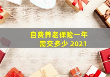 自费养老保险一年需交多少 2021